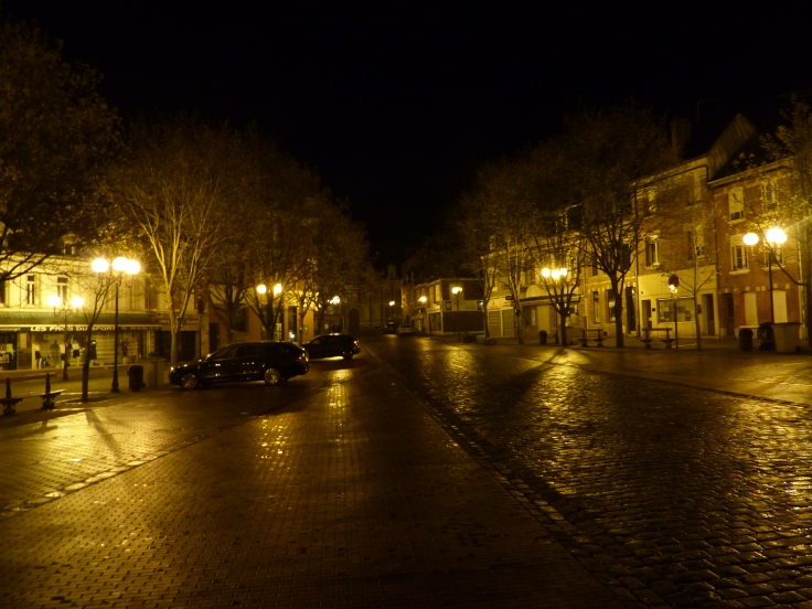 The pre-dawn streets of Peronne